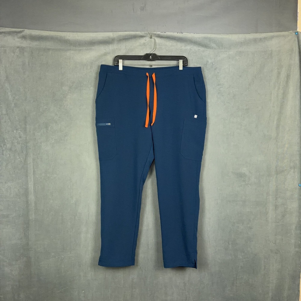Figs Yola Skinny Scrub Pants Womens Size XXL Deep Reef
